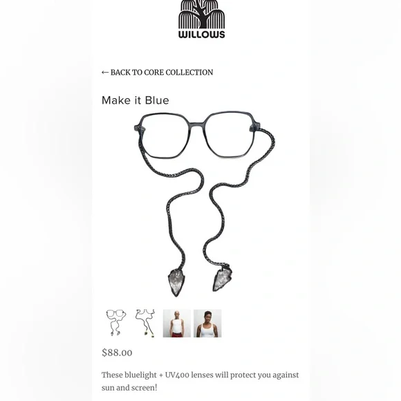 My Willows - Make it Blue Glasses - Picture 2 of 5